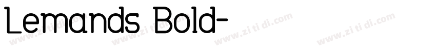 Lemands Bold字体转换